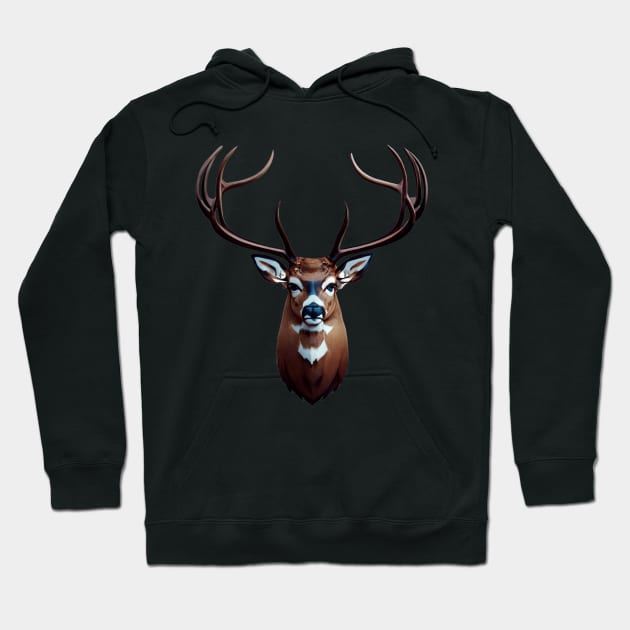 Deer head Hoodie by NomiCrafts